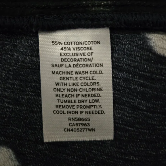 CASLON Blue Boho Blouse White Polka Dots Long Sleeves Size XL - Picture 11 of 12